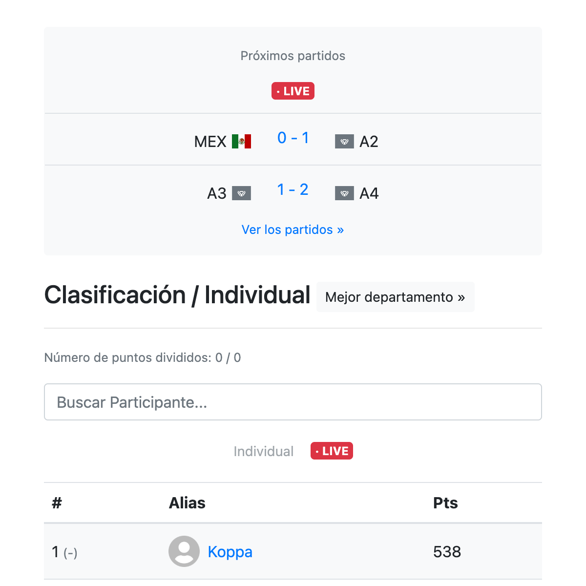 Actualizaciones en vivo - Copa Mundial 2026