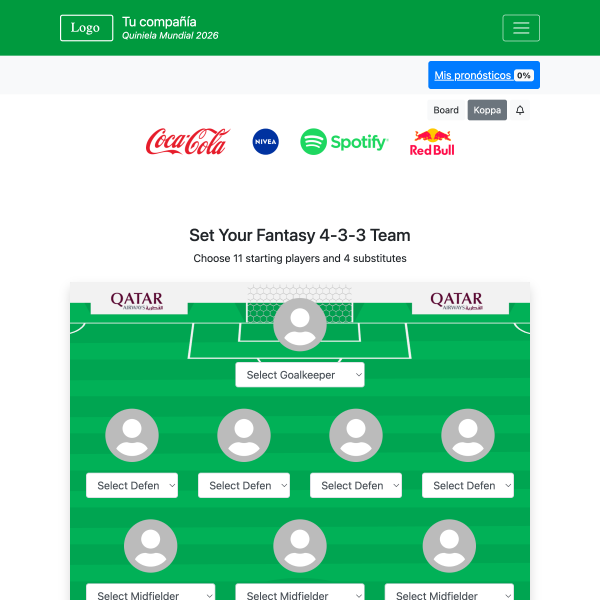 Fantasy Team - Copa Mundial 2026